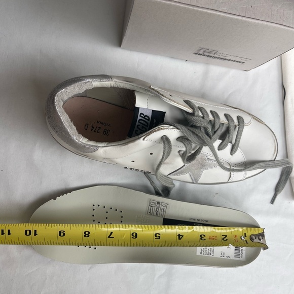 Golden Goose super star silver size 39 for US 8.5 new in box. - Picture 12 of 15